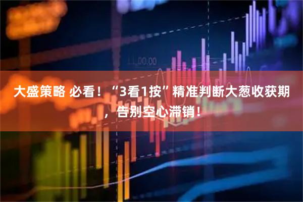 大盛策略 必看！“3看1按”精准判断大葱收获期，告别空心滞销！